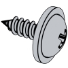十字槽大球面頭自攻螺釘和平墊圈組合
