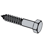 法國NF E25-607 - 1985 NF25-607 25-607NF 六角頭木螺釘