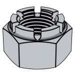 美标SAE J104 - 1969 SAE104 104SAE 六角槽形螺母