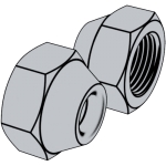 日标JIS B8607 (Class 2) - 2020 JIS8607 860 擴口式管接頭用螺母 Class 2 [Table 6]