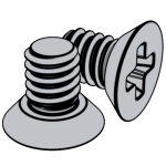 美标ASME B18.6.3 (T10-I/T10-IA) - 2013 ASM 十字槽82°沉頭清根機械螺釘