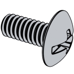 美标ASME 18.6.3 (H7C-I) - 2024 ASME18.6.3  I型 复合槽大扁头螺钉 [TABLE 2.2.7-3 I]