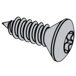日標JIS B1128 (O) - 2004 JIS1128 1128JIS 梅花槽半沉頭自攻螺釘