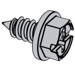 美标ASME B18.6.3 (T34-I+T40) - 2013 ASME18 十字复合槽六角凸缘头 AB ABR自攻螺钉