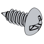 美标ASME B18.6.3 (H11C-I/H11C-IA) - 2024 A 複合十字槽圓頭 AB ABR自攻螺釘