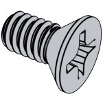美标ASME B18.6.3 (H1B-I/H1B-IA) - 2024 ASM 82°十字槽沉头螺钉 (ASTM F837/F468) [TABLE 2.2.1-2 I/IA]