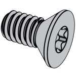 美标ASME B18.6.3 (H1B-VI) - 2024 ASME18.6. 梅花槽82° 沉头螺钉 [TABLE 2.2.1-2 VI]