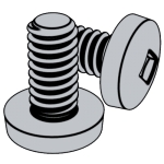 美标ASME B18.6.3 (H8B-III) - 2024 ASME18.6 四方槽球面圓柱頭螺釘 [TABLE 2.2.8-2 III]