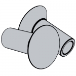 日标JIS B1215 (T4) - 1976 JIS1215 1215JIS 沉頭半空心鉚釘 [表4]