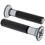 國際ISO 7046 (-2) - 2011 ISO7046 7046ISO 8.8 級、不鏽鋼及有色金屬 十字槽沉頭螺釘