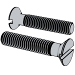 俄标GOST 17475 - 1980 GOST17475 17475GOST 開槽沉頭螺釘 A級和B級