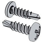 德标DIN 18182-2 (LB) - 2019 DIN18182-2 181 盤頭雙線程自鑽幹壁釘