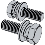 汽標代號Q 146B Q146B 146BQ 六角頭螺栓與彈墊、平墊組合
