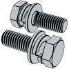 六角頭螺栓、彈簧墊圈和平墊圈組合件