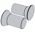 美标ANSI B18.1.2 (T4) - 1972 (R2016) ANSI1 大铆钉 - 沉头实心铆钉 [Table 4] (A31, A131, A152, A502)