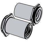 壓鉚件Self-Clinching CSOS Self-ClinchingCSO 六邊形埋頭式壓鉚螺柱 / 隔離柱 - 不鏽鋼