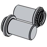 壓鉚件Self-Clinching B BS Self-ClinchingB B 盲孔式壓鉚螺母柱