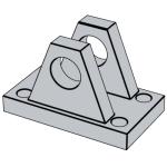 國标GB /T39949.1 (AB4) - 2021 GB39949.1 39 液壓傳動 16MPa(160bar)中型和25MPa(250 bar)單杆缸附件 - 雙耳環支架 通孔 對稱型