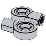 國際ISO 8132 (AP6) - 2022 ISO8132 8132ISO 液壓傳動 16MPa(160bar)中型和25MPa(250 bar)單杆缸附件 - 活塞杆用帶關節軸承的單耳環 内螺紋