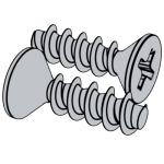 标准YJT 4058 YJT4058 4058YJT 十字槽沉头自攻螺钉 [PT]