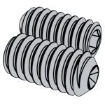 美标ASME B18.3 (T14 CUP-D) - 2012 ASME18.3 内六角凹端緊定螺釘 [Type D] (ASTM F912 / F880)