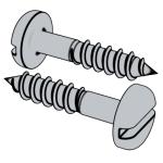 美标ASME/ANSI B18.6.1 (T10) - 1981 (R2016) 開槽盤頭木螺釘 [Table 10]