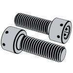 法國NF L22-224 - 1984 NF22-224 22-224NF 帶孔内六角圓柱頭全螺紋螺釘 ISO螺紋 4g