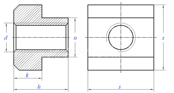 JIS B 1167 - 1987 T型螺母