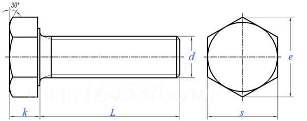 UNI  6421 - 1969 全螺紋六角頭螺栓