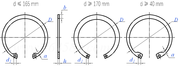 UNI  7437 - 1975 孔用擋圈