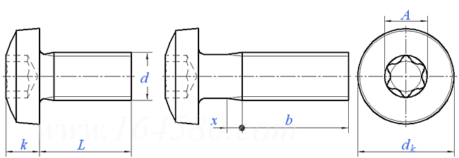 YJT  4013 梅花槽球面圆柱头螺钉
