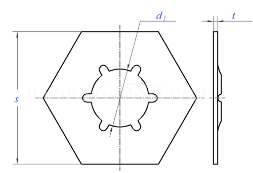 ZN 1646 - 2010 金屬鎖緊墊圈 B型