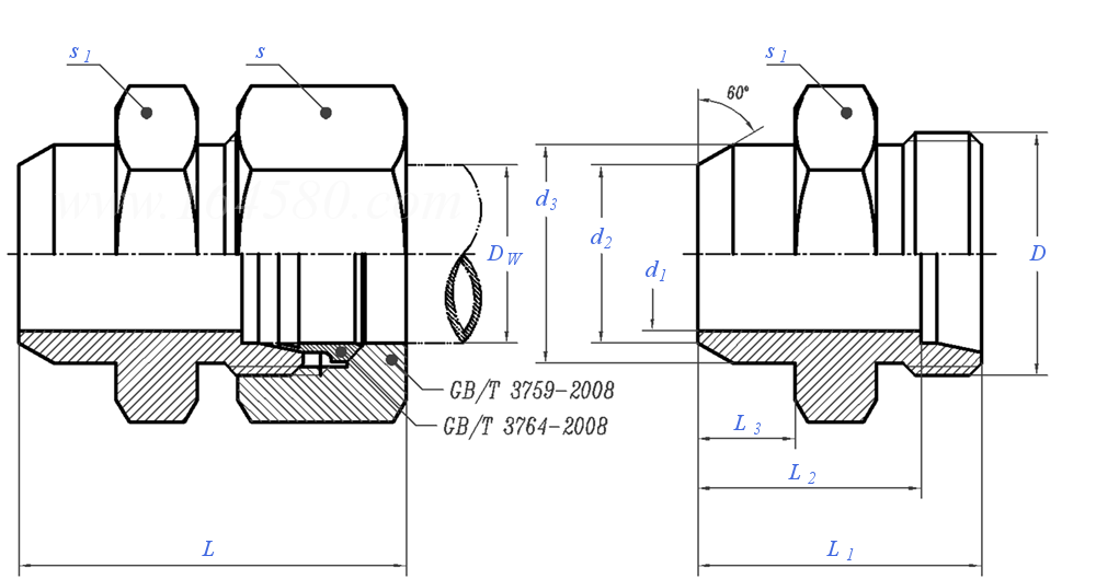 GB /T 3747 - 2008 卡套式焊接管接頭