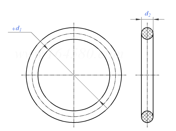 GB /T 3765 - 2008 F型螺紋油口柱端用O形圈