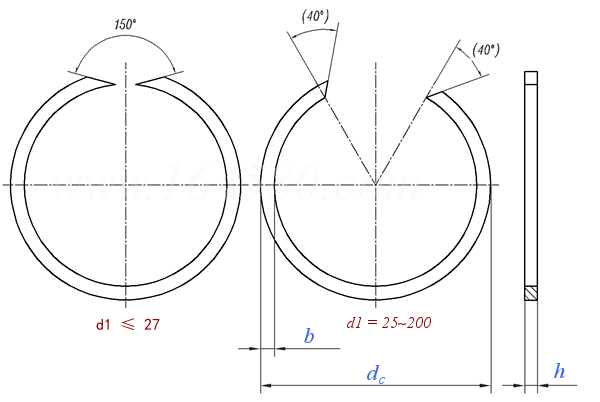 DIN  9928 - 2021 孔用钢丝挡圈