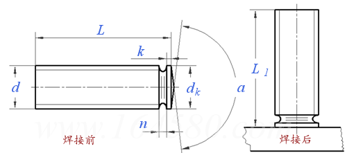 GB /T 10433 (PS) - 2024 短周期電弧螺柱焊用焊接螺柱 - PS型，帶法蘭的螺紋螺柱