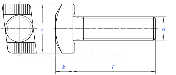 YJT  1013 多齒T型螺栓