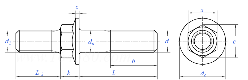Q  130 軸肩式雙頭螺柱