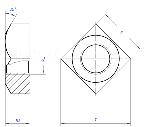 SAE J 104 - 1969 重型方螺母