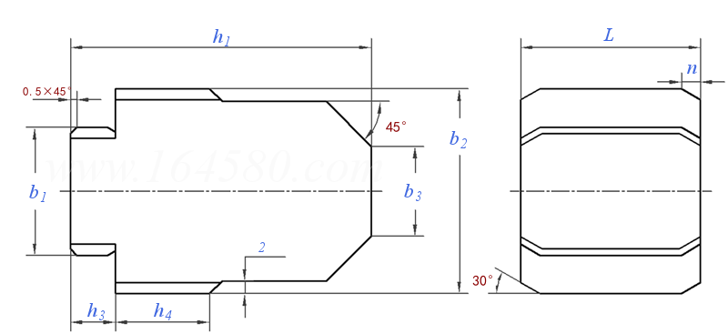 DIN  6323 (C) - 2003 滑键 C型