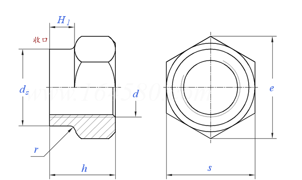 HB  5634 - 1987 六角壓扁自鎖螺母（最高工作溫度650℃）