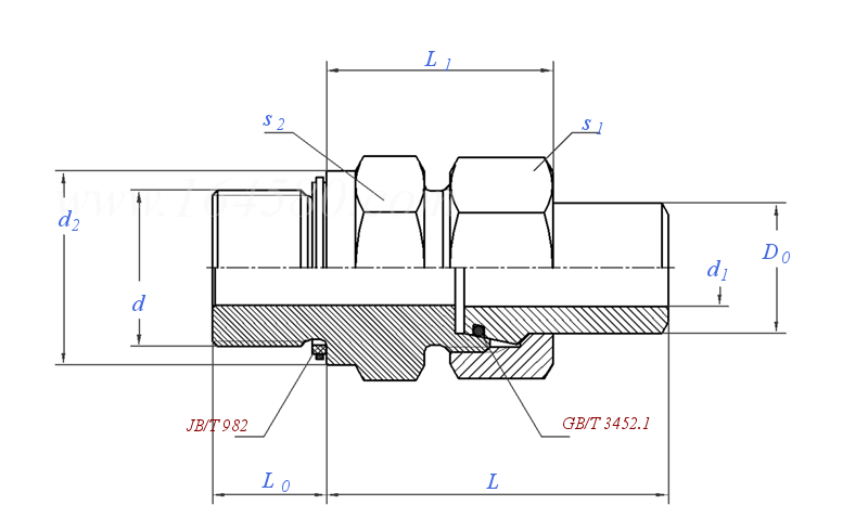 JB /T 6381.1 - 2007 錐密封焊接式直通管接頭