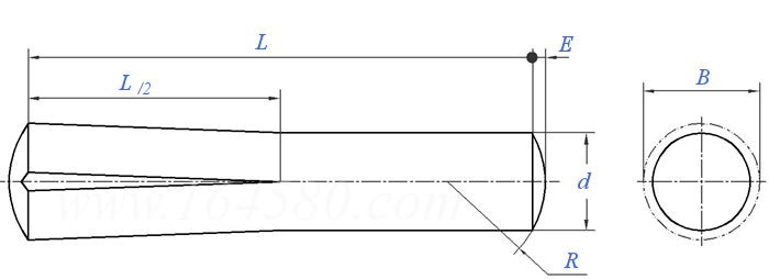 SAE J 494 (B) - 2004 B型 槽銷