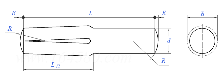 SAE J 494 (D) - 2004 D型 槽销
