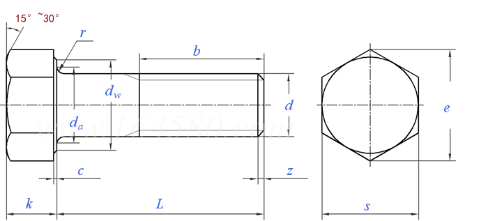 NF E 27-711 - 1982 六角头螺栓 8.8级、10.9级