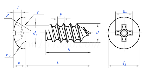 CNS  4562 - 1981 十字槽盘头木螺钉