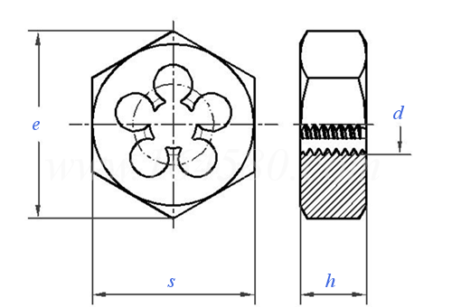 DIN  382 - 2020 六角模具螺母 六方闆牙