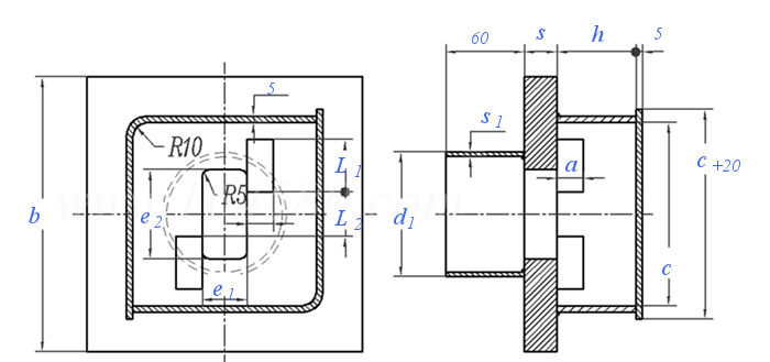 JB ZQ 4172 - 2006 T形頭地腳螺栓用單孔錨板