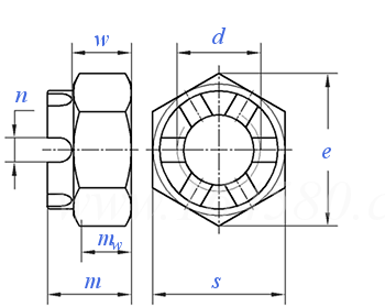 JB /ZQ 4331 - 2006 六角開槽螺母