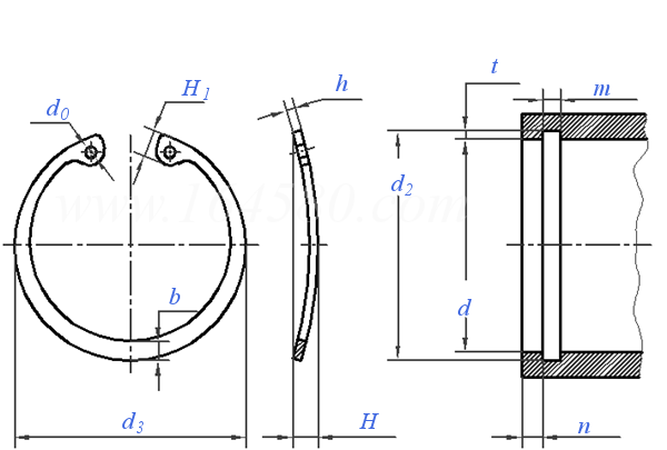 YJT  7009 (M1301/JW) 鞍形孔用擋圈 M1301/JW